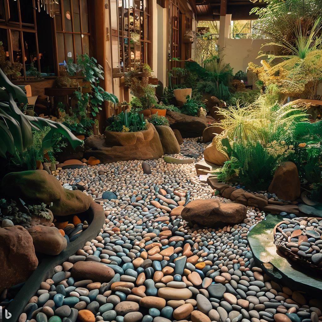 Piedras de Rio para decorar Jardín